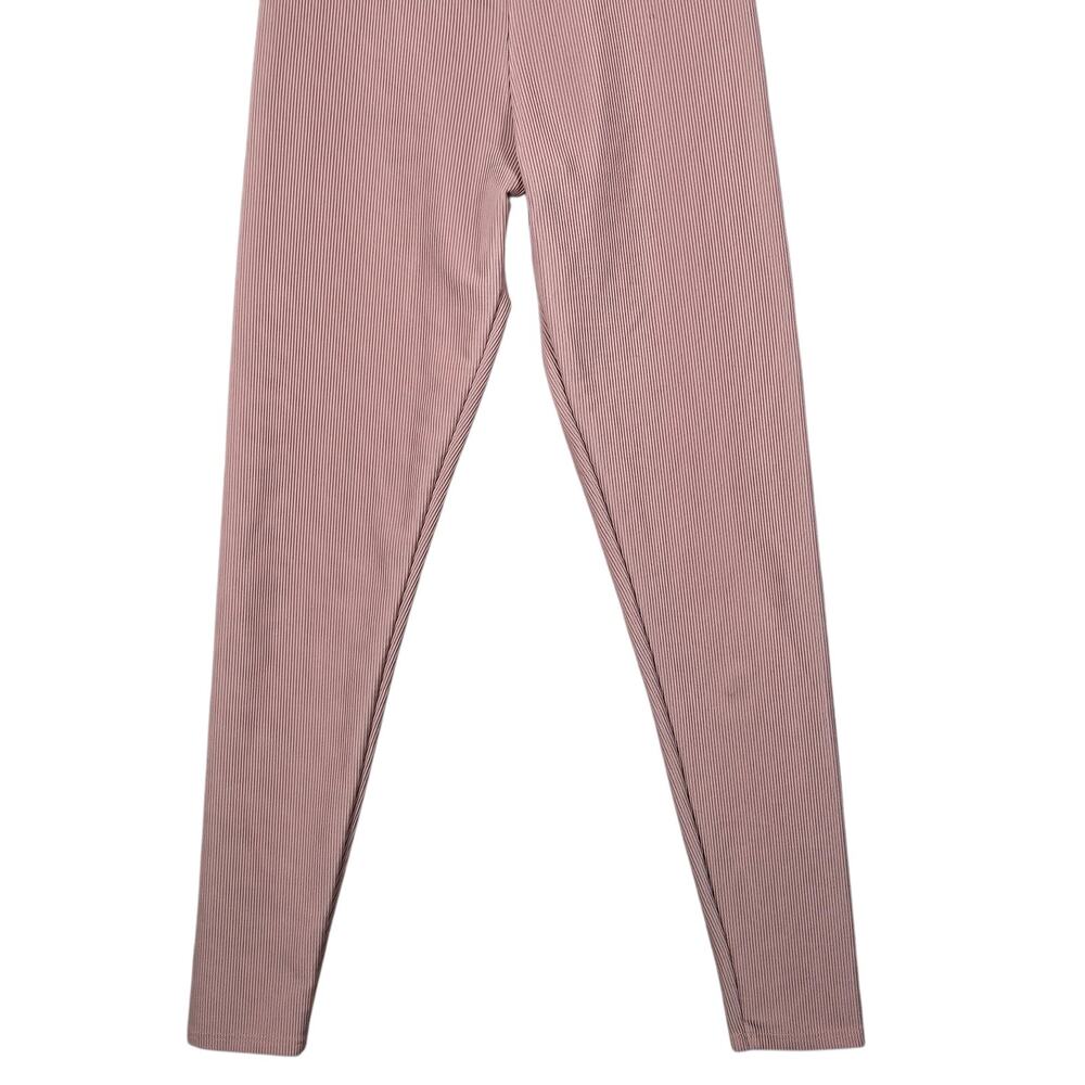 Onzie Jumpsuit Small Medium Mauve Ribbed Unitard Yoga Dance Lounge Activewear - Picture 3 of 10